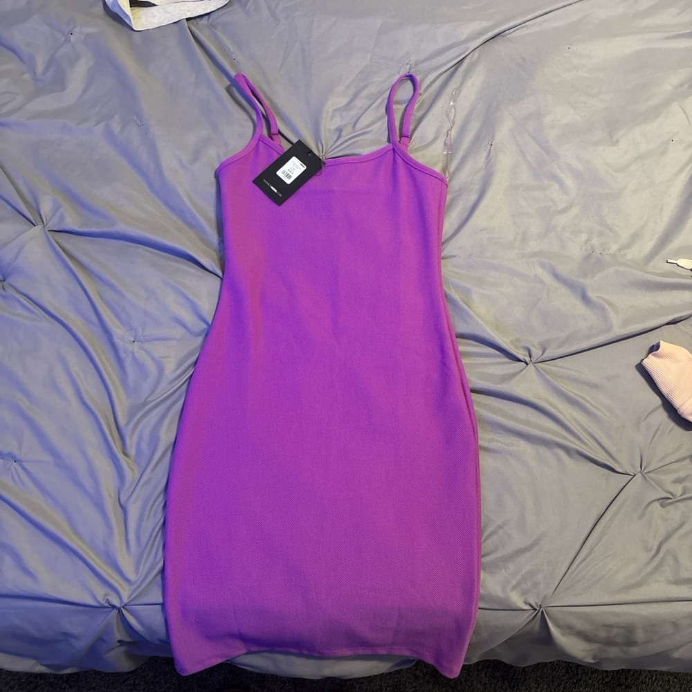 Fashion Nova Vibrant Purple Mini Dress